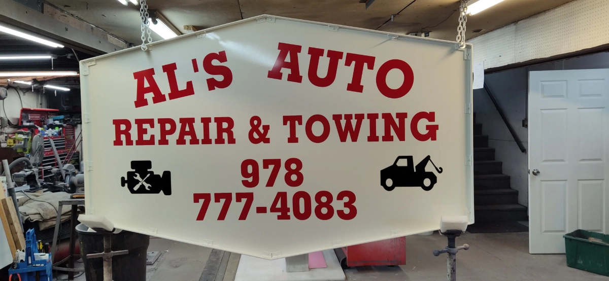 metal sign