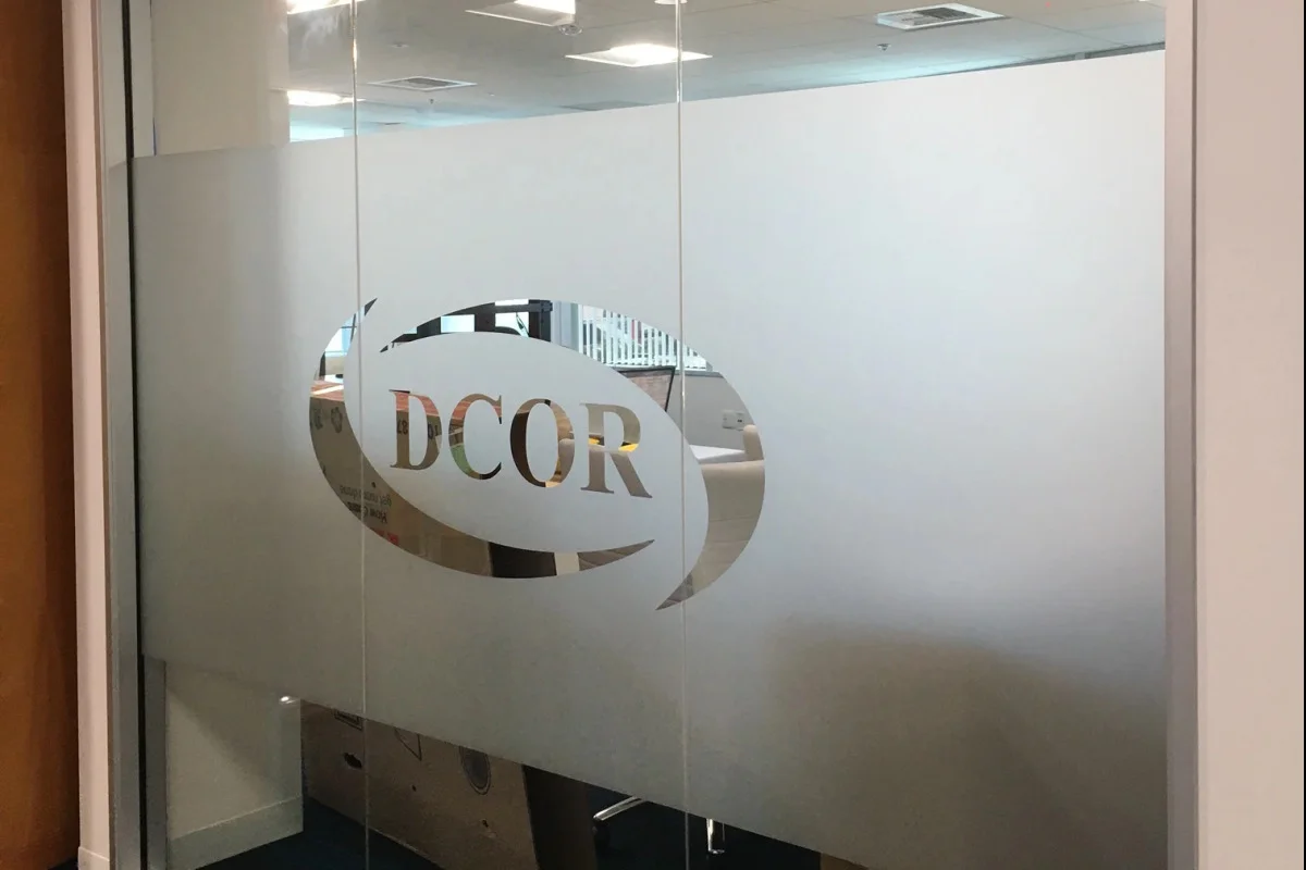 Glass Partition and Interior Window Signage