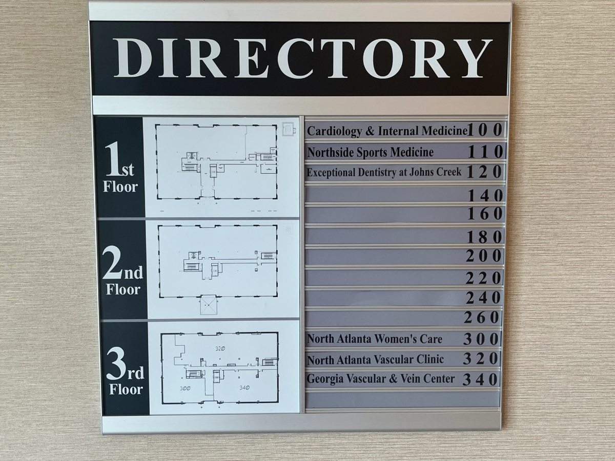 building directory sign