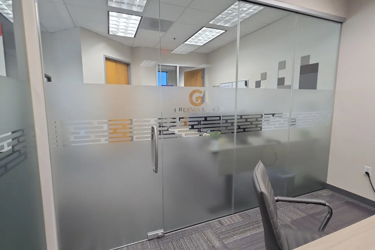 Frosted window for complete privacy