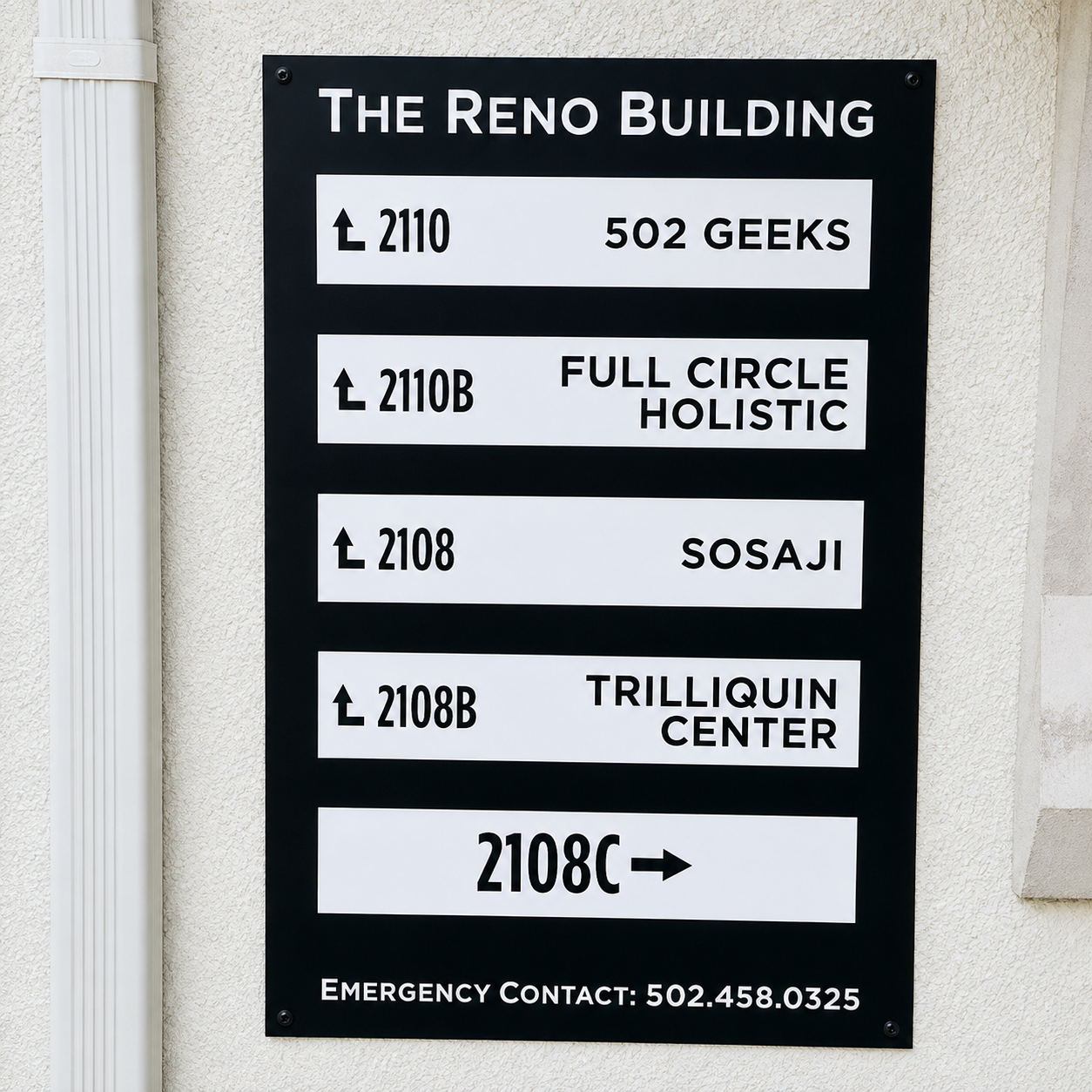 Reno directory sign