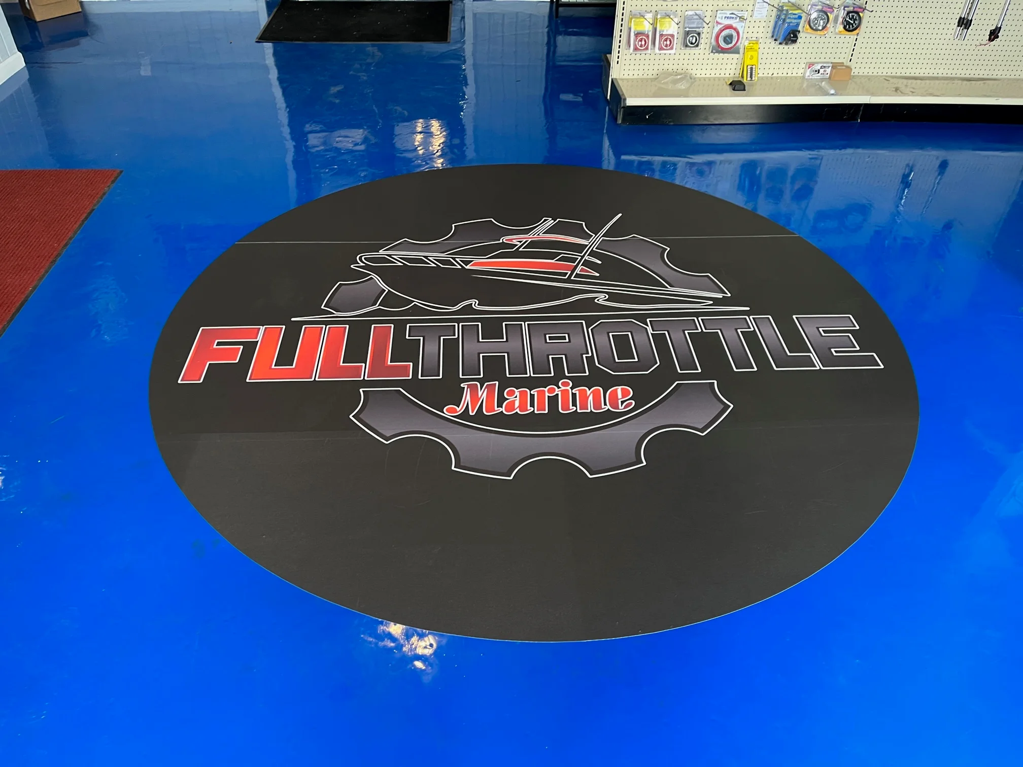 Full Throttle Marine Floor Graphic