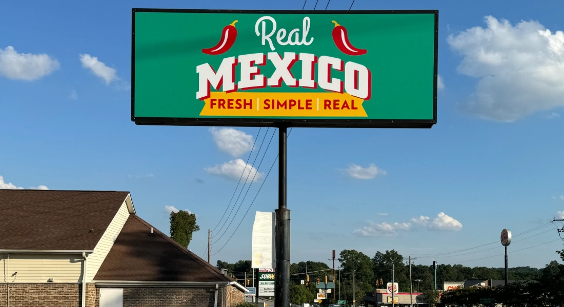 Real Mexico Pylon sign