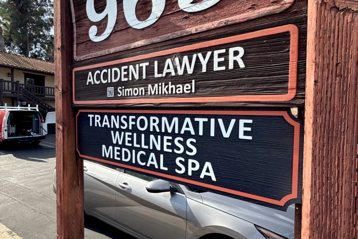 transformative wellness medical spa sign