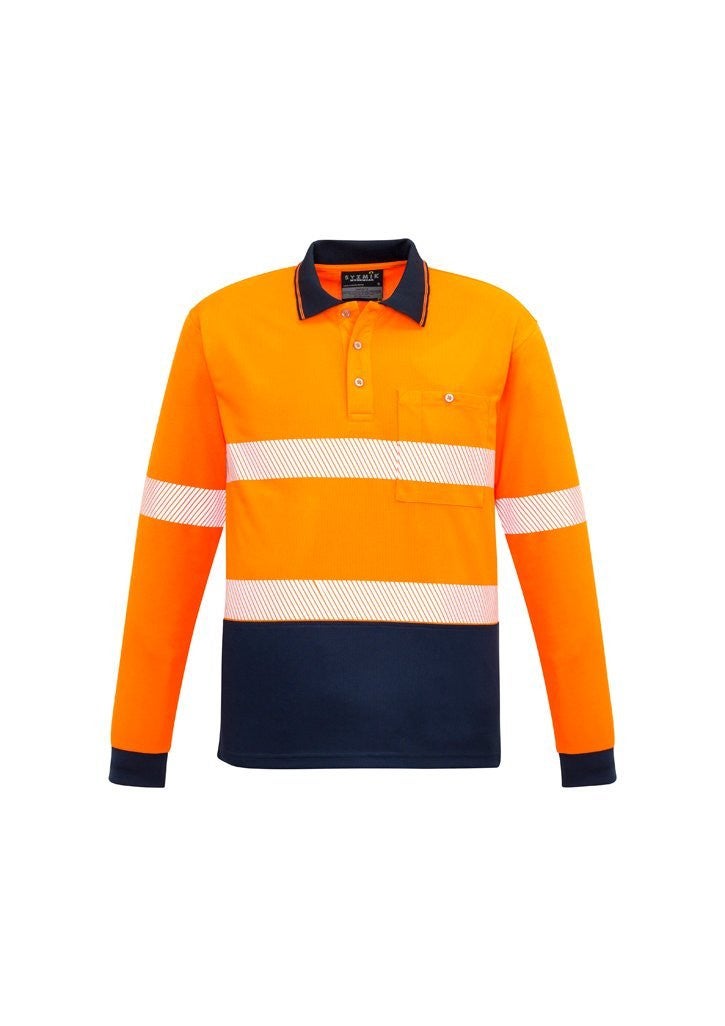 Unisex Hi Vis Segmented L/S Polo