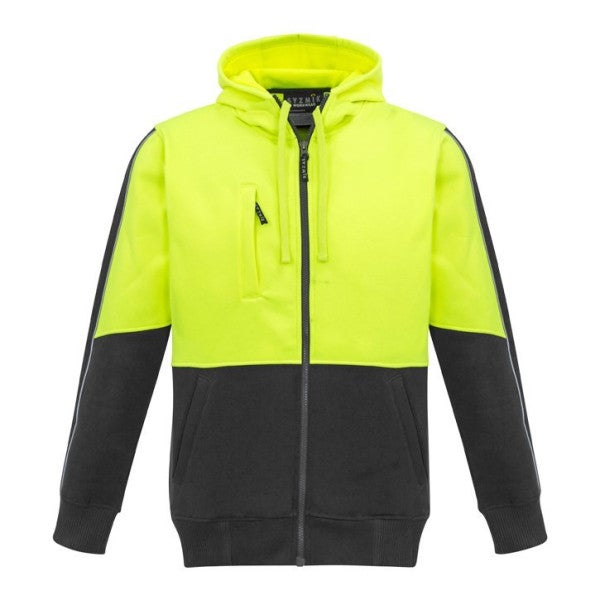 Custom Unisex Hi Vis Full Zip Hoodie