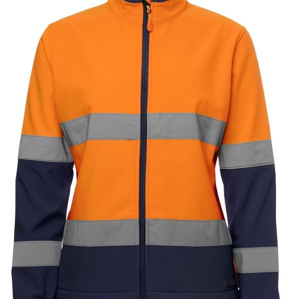 Custom Ladies Hi Vis Water Resistant Softshell Jacket