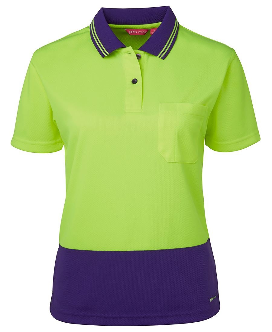 JB'S LADIES HI VIS S/S COMFORT POLO