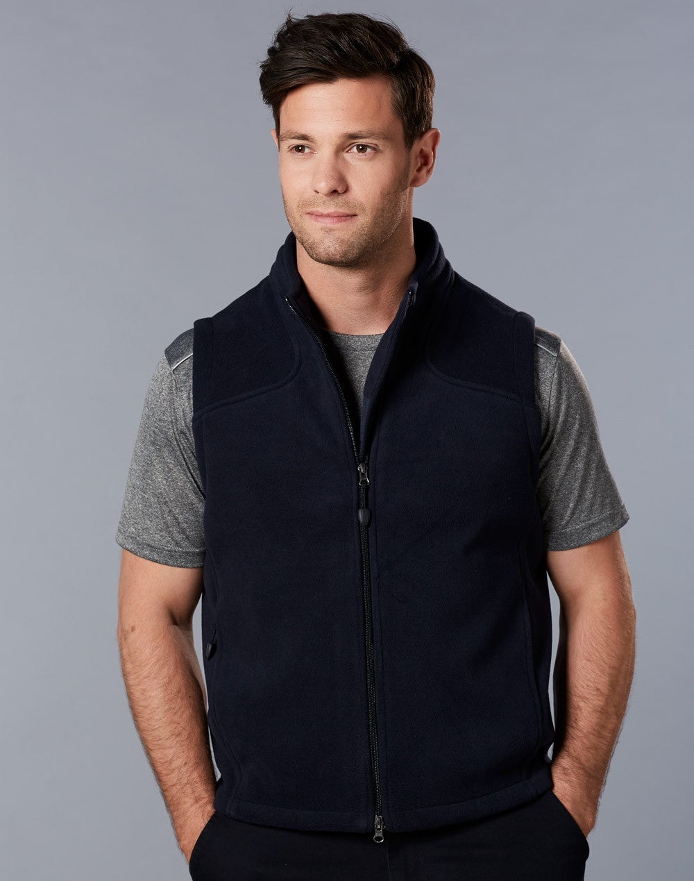 Men's Diamond Polar Fleece Vest