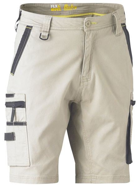 STRETCH UTILITY ZIP CARGO SHORT