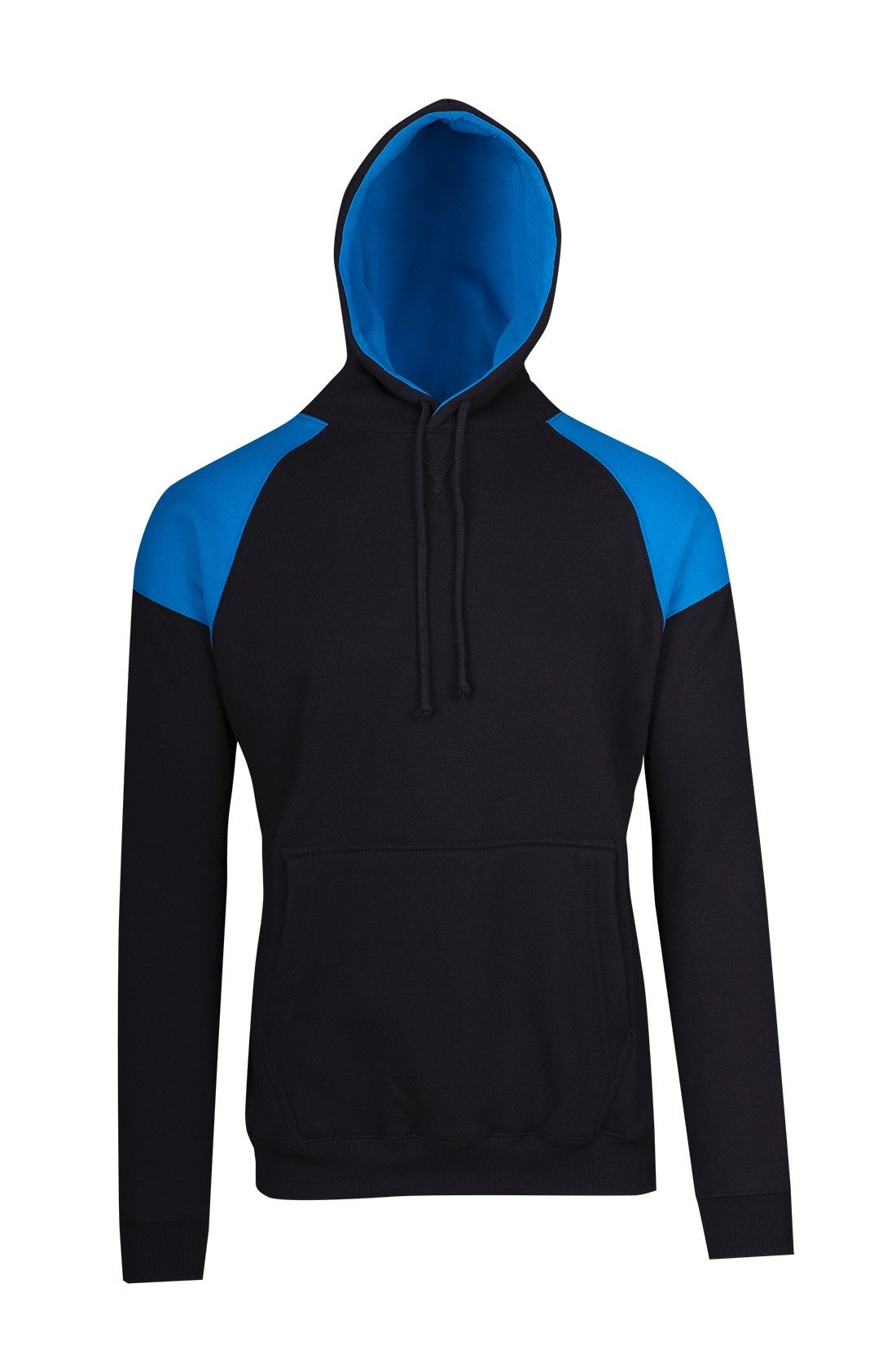 Mens Shoulder Contrast Panel Hoodie