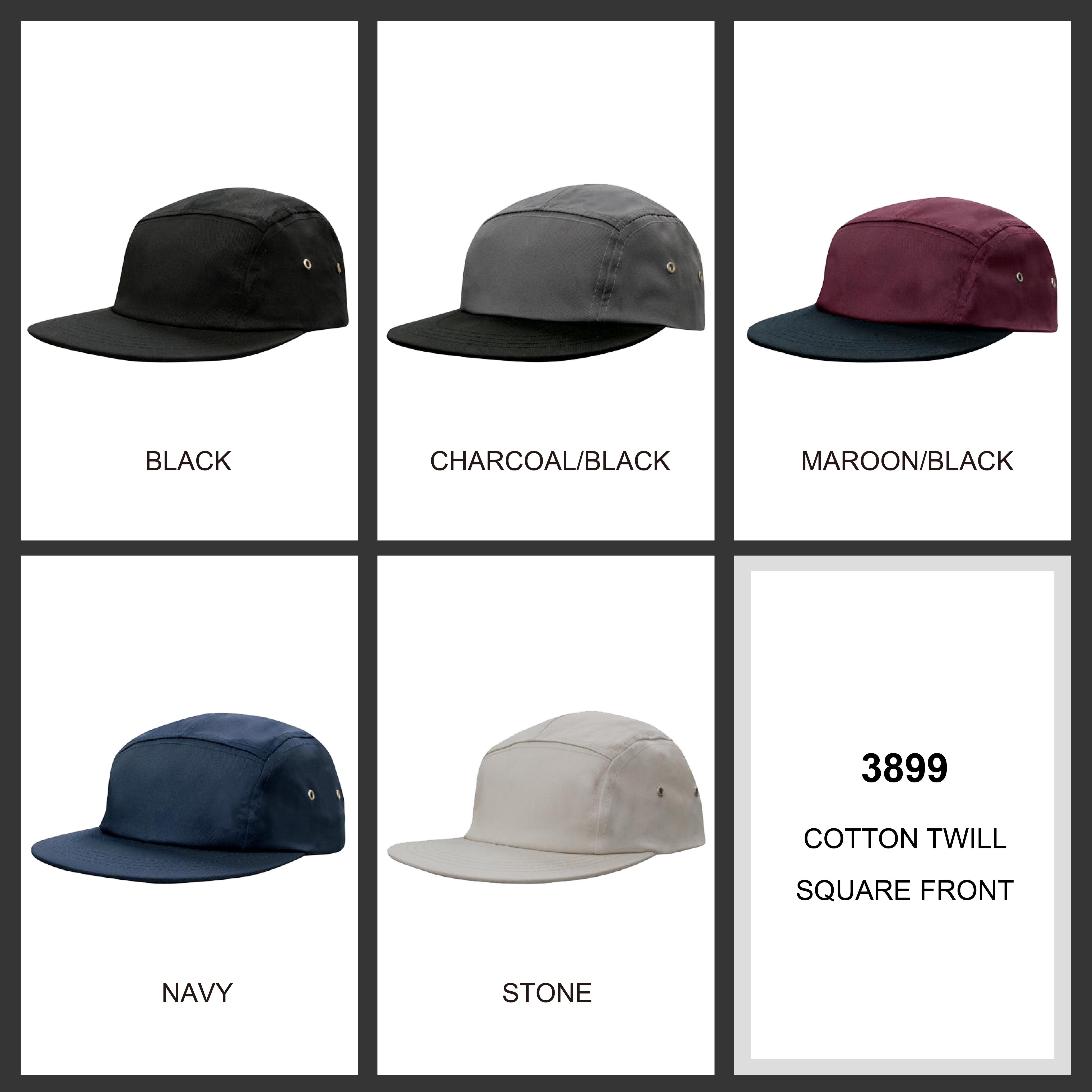 Cotton Twill Square Front Cap