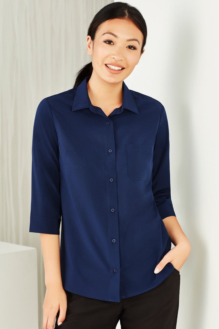 Womens Easy Stretch 3/4 Sleeve Shirt