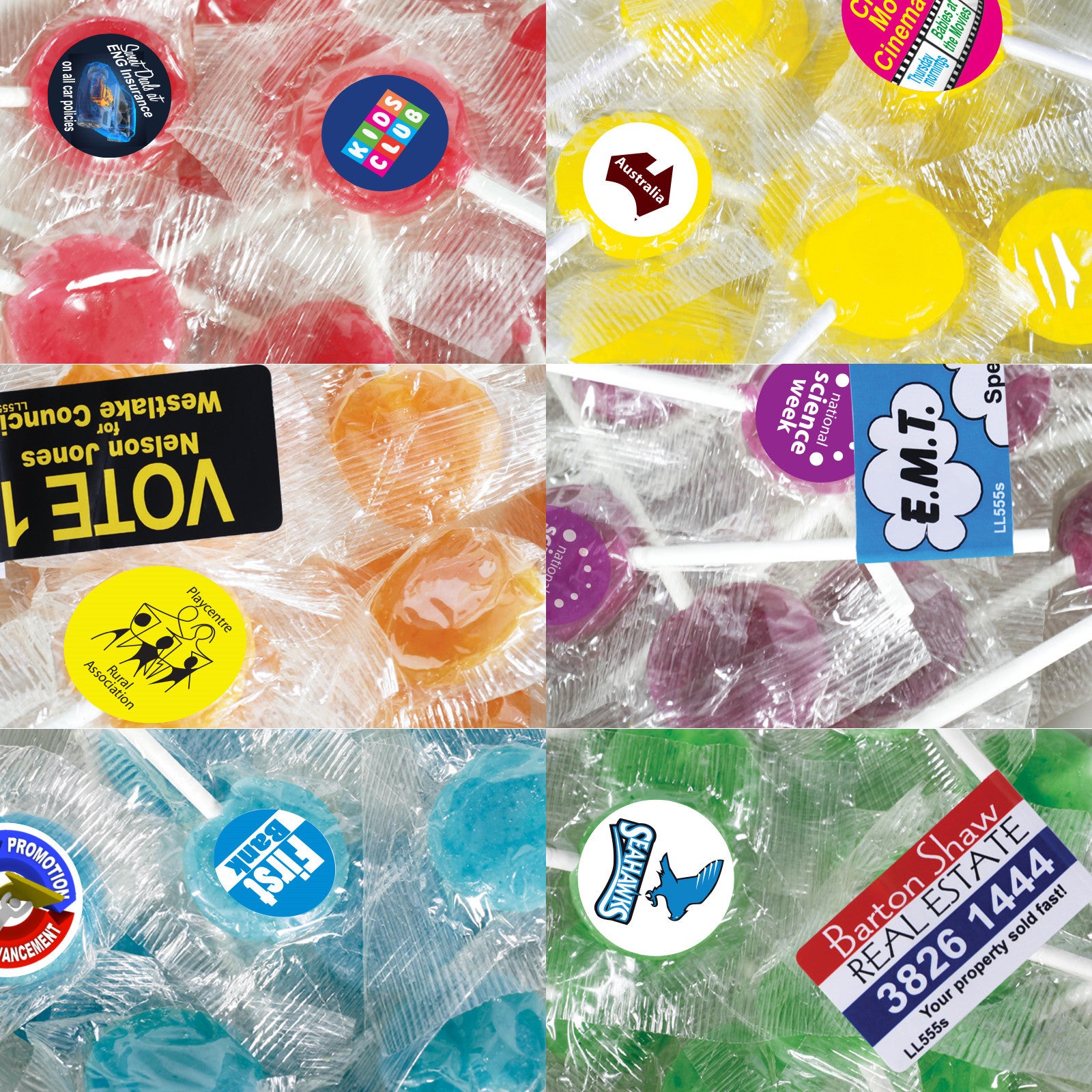 Corporate Colour Lollipops