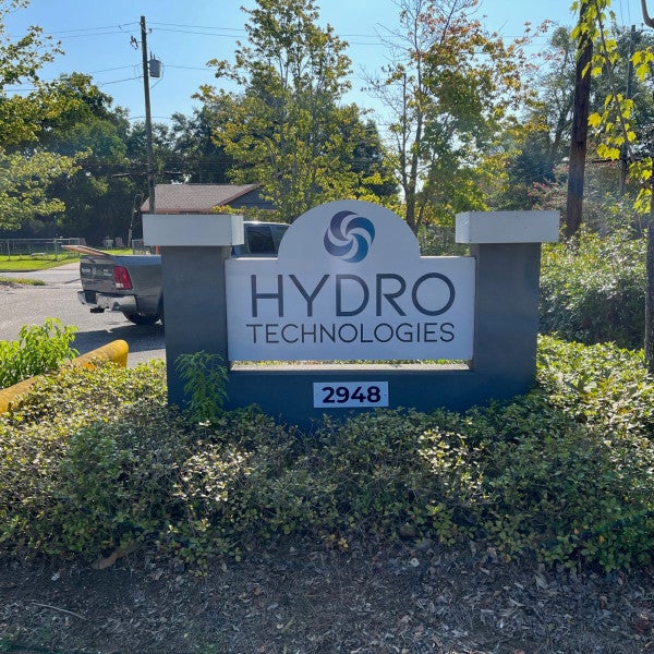 Hydro Technologies Monument Sign