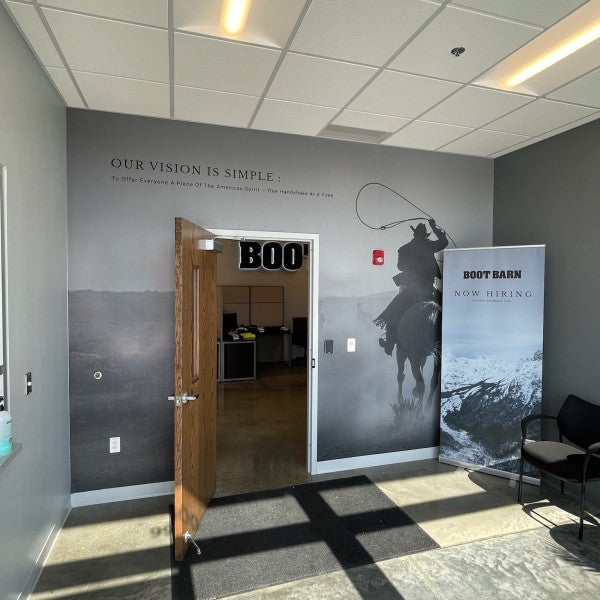 Boot Barn Entrance Wall Covering Signarama Liberty