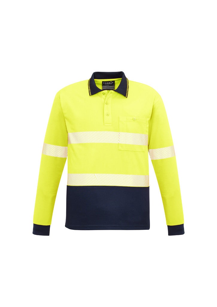 Unisex Hi Vis Segmented L/S Polo