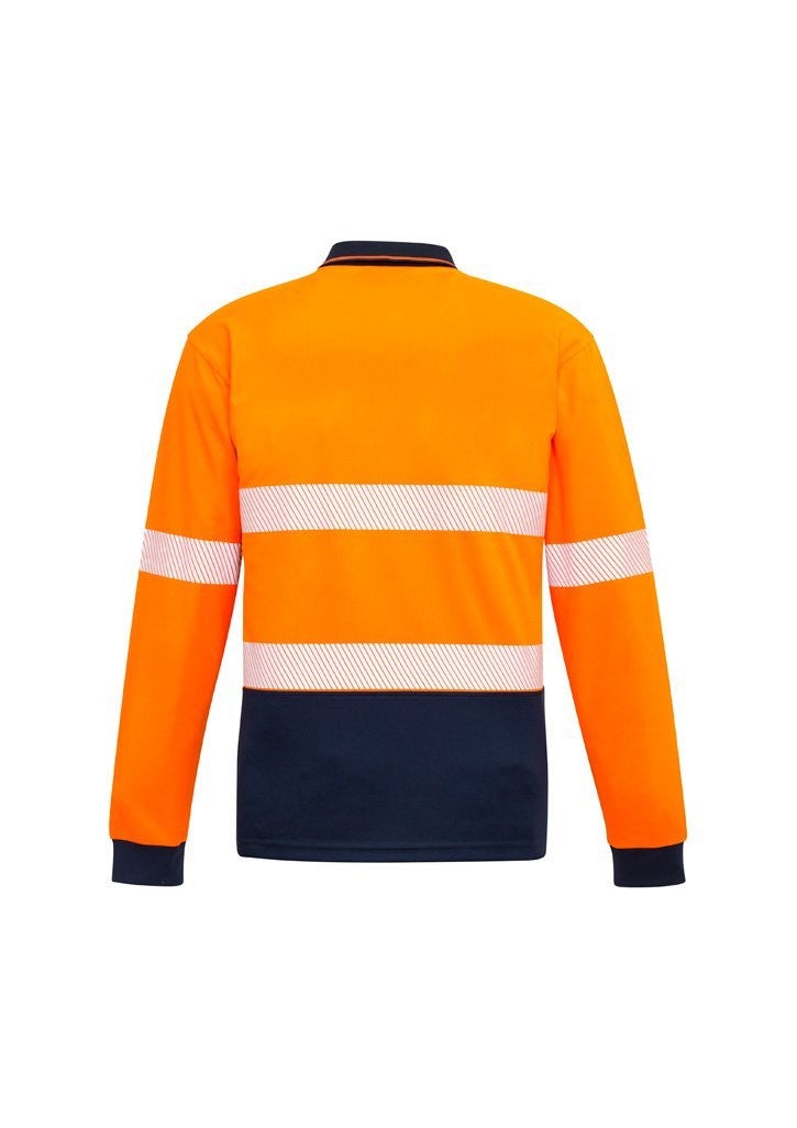 Unisex Hi Vis Segmented L/S Polo