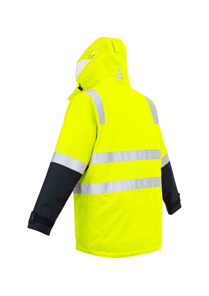 Mens Hi Vis 4 in 1 Waterproof Jacket