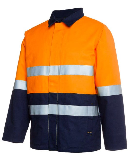 Mens Hi Vis (D+N) Cotton Drill Jacket