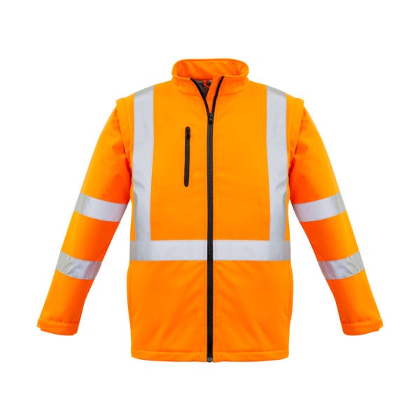 Custom Unisex Hi Vis 2 in 1 X Back Soft Shell Jacket