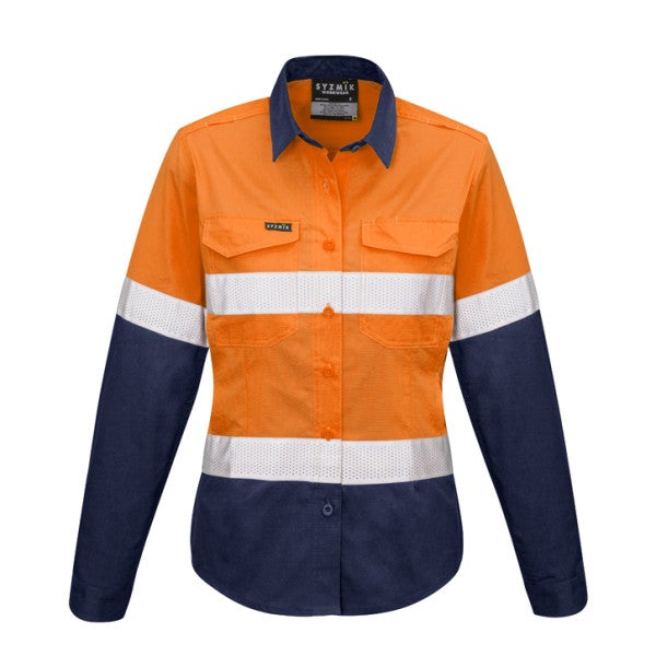 Custom Womens Rugged Cooling Taped Hi Vis Spliced Shirt