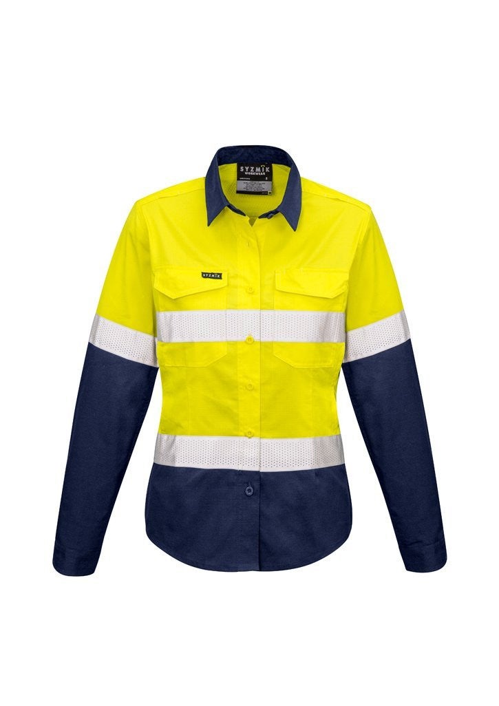 Womens Rugged Cooling Taped Hi Vis Spliced Shirt