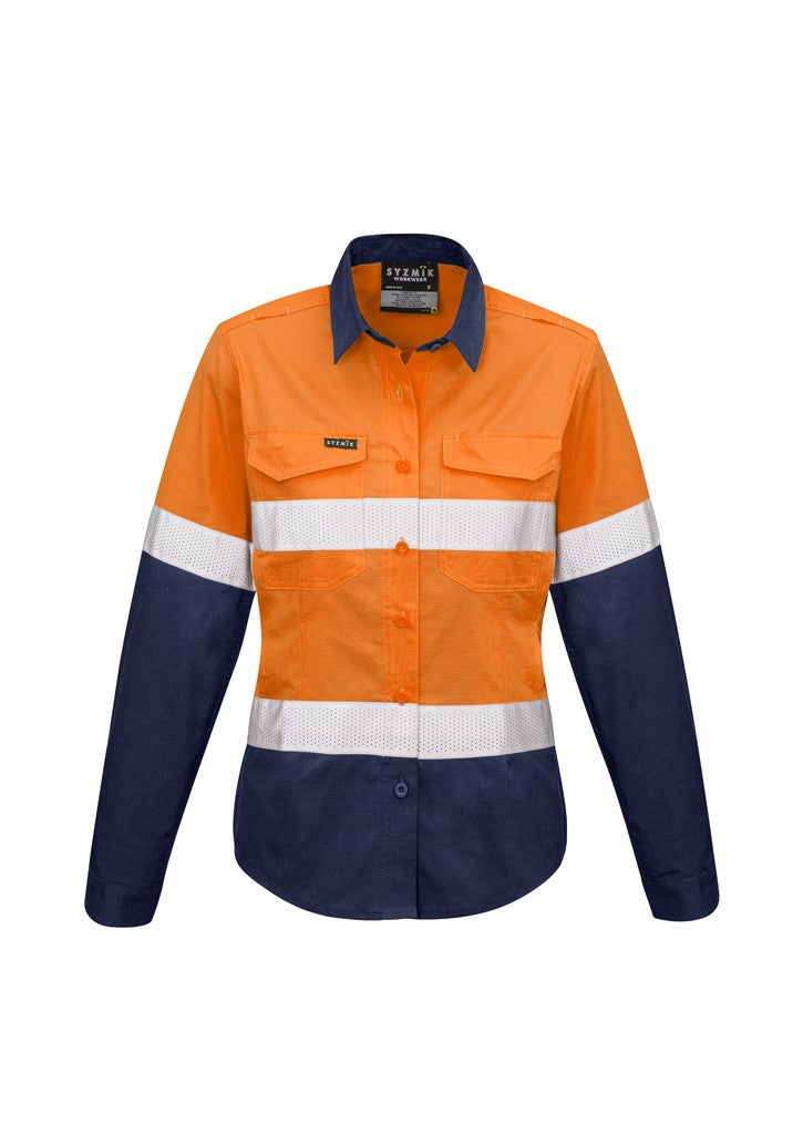 Womens Rugged Cooling Taped Hi Vis Spliced Shirt