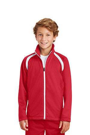 Sport-Tek Youth Tricot Track Jacket. YST90