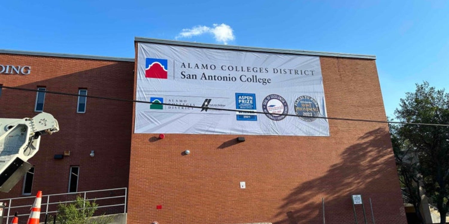 Fence Mesh Banner Signage in San Antonio (Downtown), TX