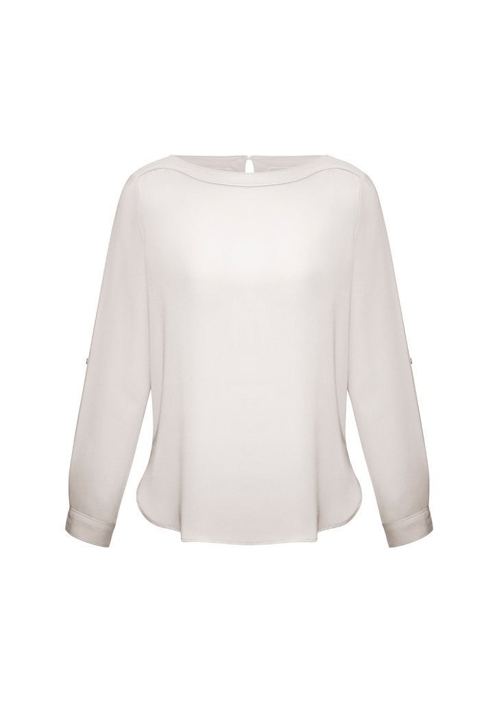 Ladies Madison Boatneck Blouse