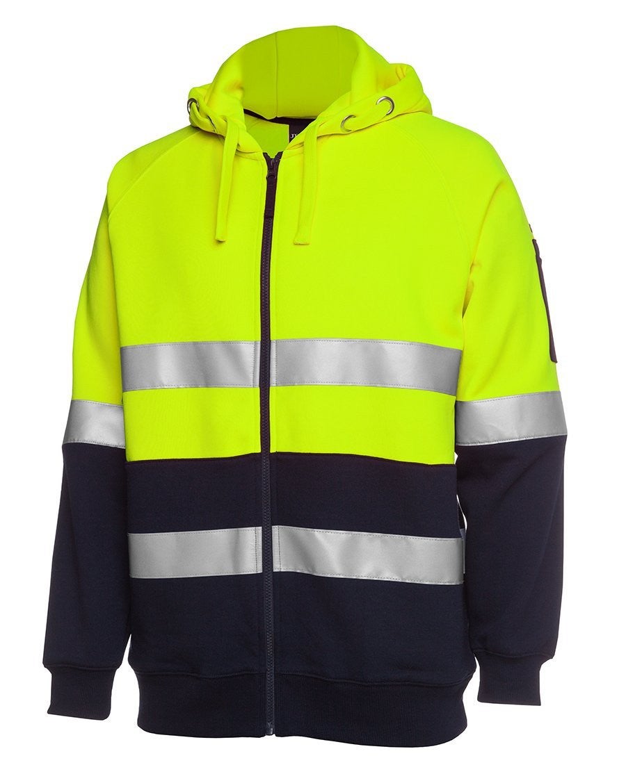 Hi Vis (D+N) Full Zip Fleecy Hoodie