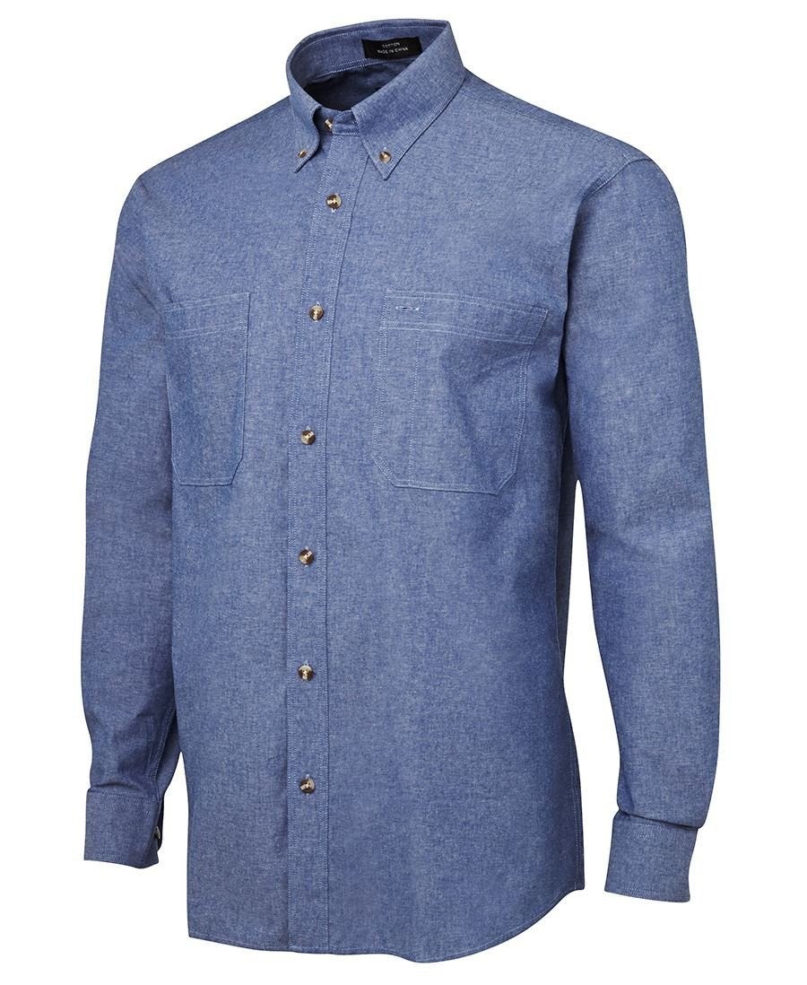 MENS L/S COTTON CHAMBRAY SHIRT