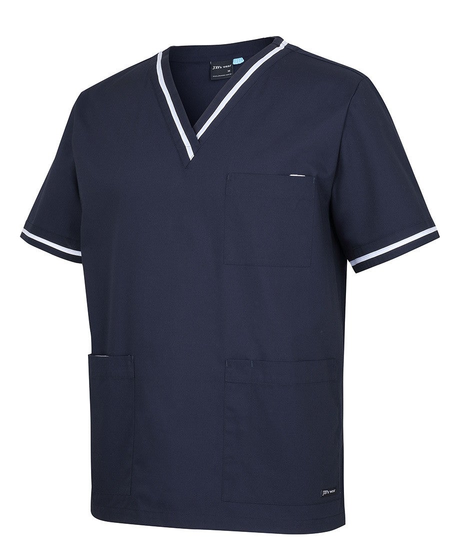 Mens Contrast Scrubs Top