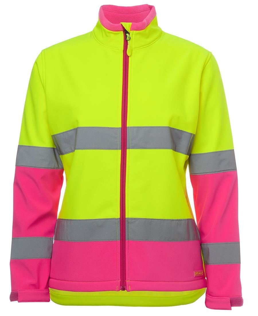 JB's Ladies Hi Vis Water Resistant Softshell Jacket