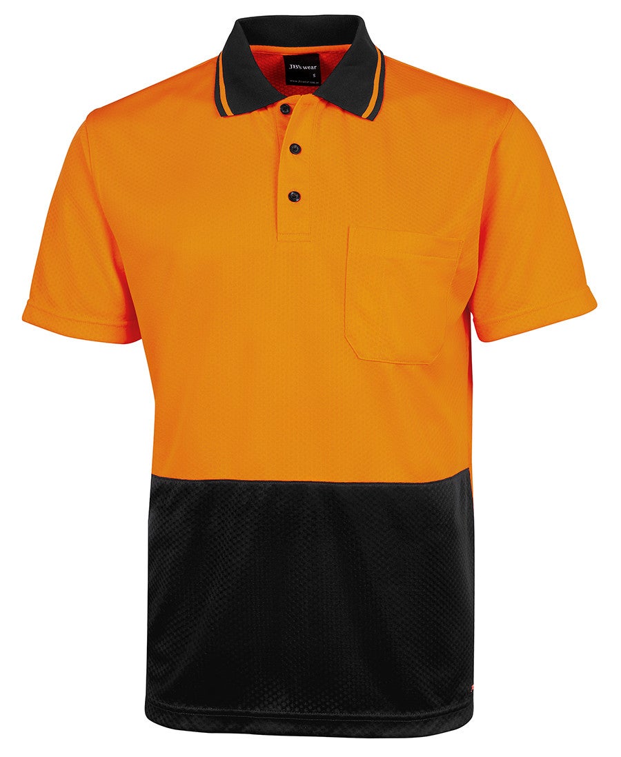 JB'S HI VIS JACQUARD NON CUFF S/S POLO