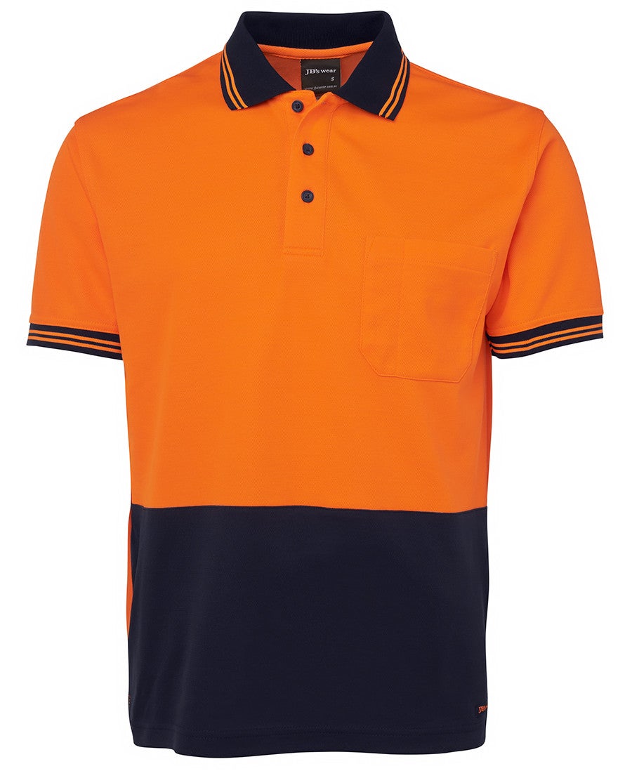 Hi Vis S/S Cotton Back Polo