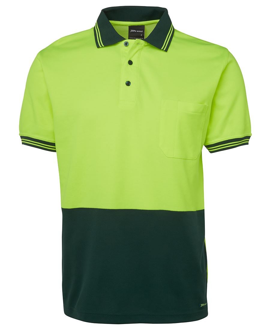 Hi Vis S/S Cotton Back Polo