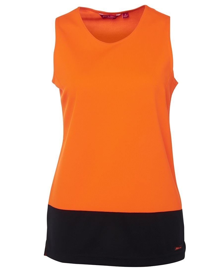 JB's Hi Vis Ladies Traditional Singlet