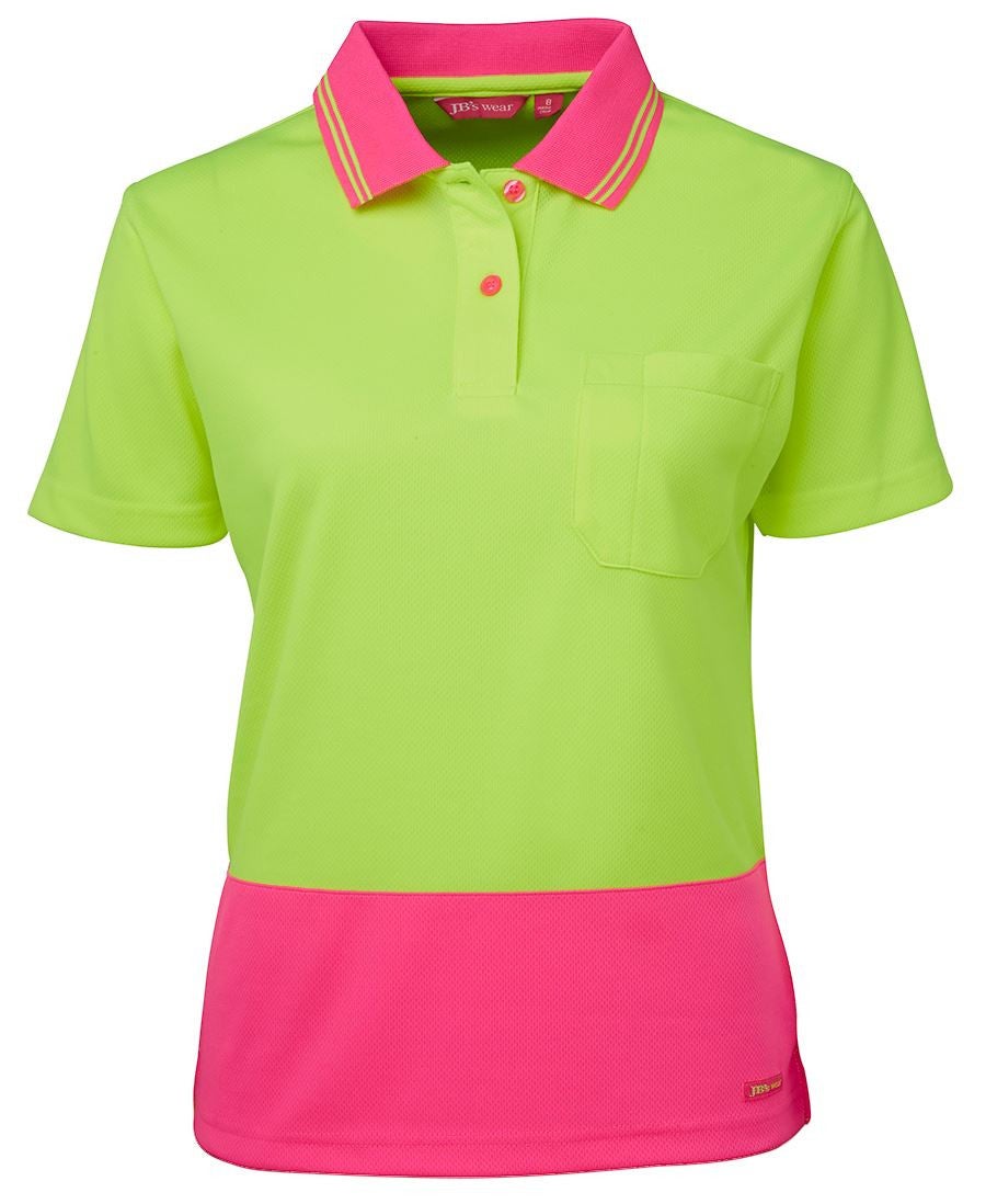 JB'S LADIES HI VIS S/S COMFORT POLO