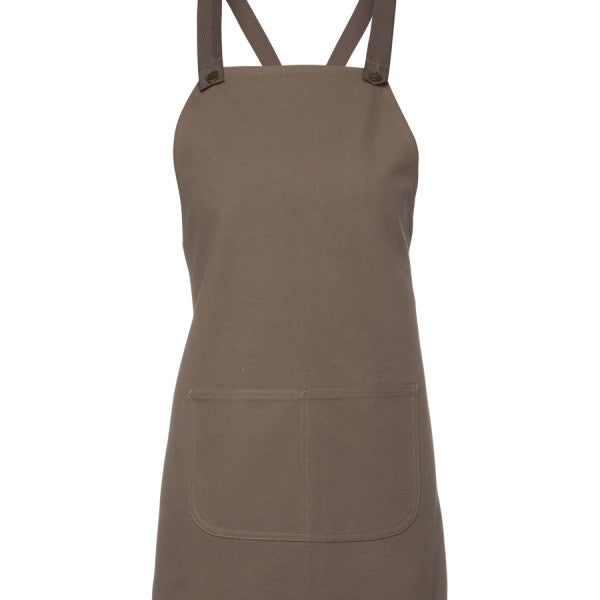 Custom Cross Back Bib Canvas Apron (Without Strap)