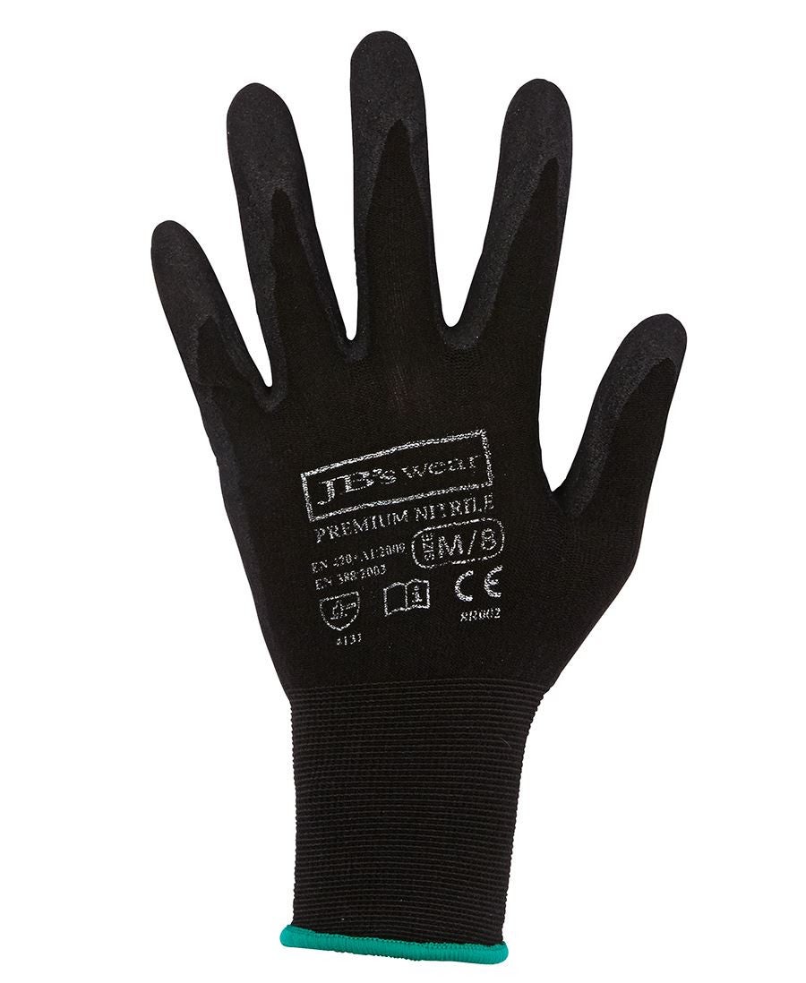 PREMIUM BLACK NITRILE GLOVE (12 PACK)