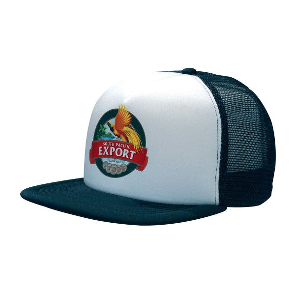 Custom Trucker Mesh Cap With Flat Peak