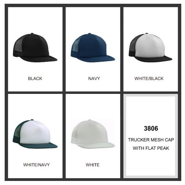 Trucker Mesh Cap With Flat Peak