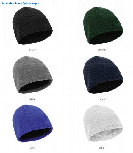 Acrylic/Polar Fleece Beanie