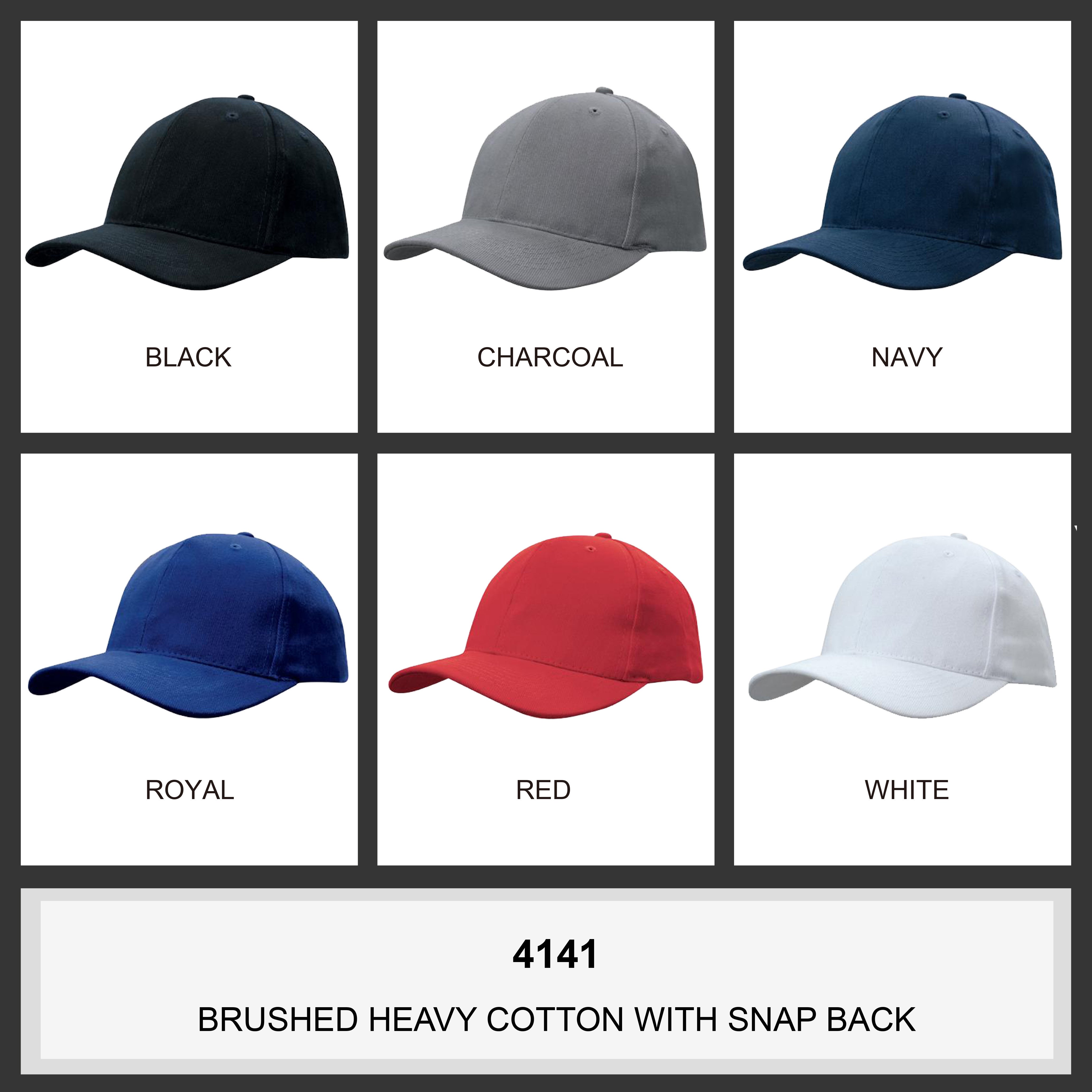 Brushed Heavy Cotton With Snap Back Cap