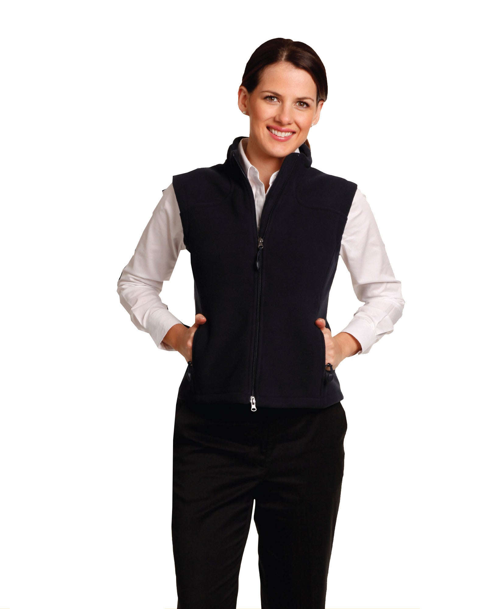 Ladies' Diamond Polar Fleece Vest