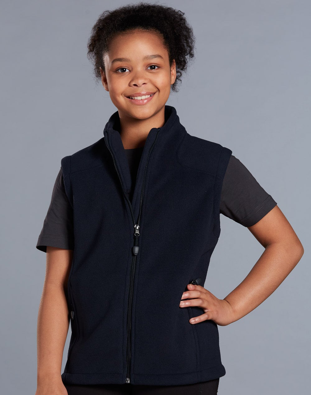 Kids Diamond Fleece Vest