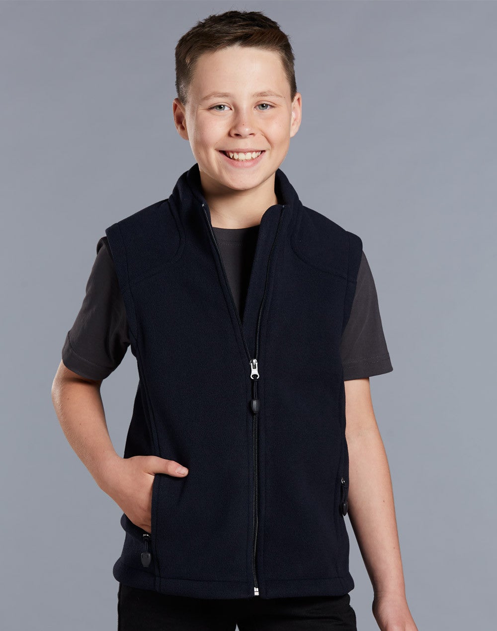 Kids Diamond Fleece Vest