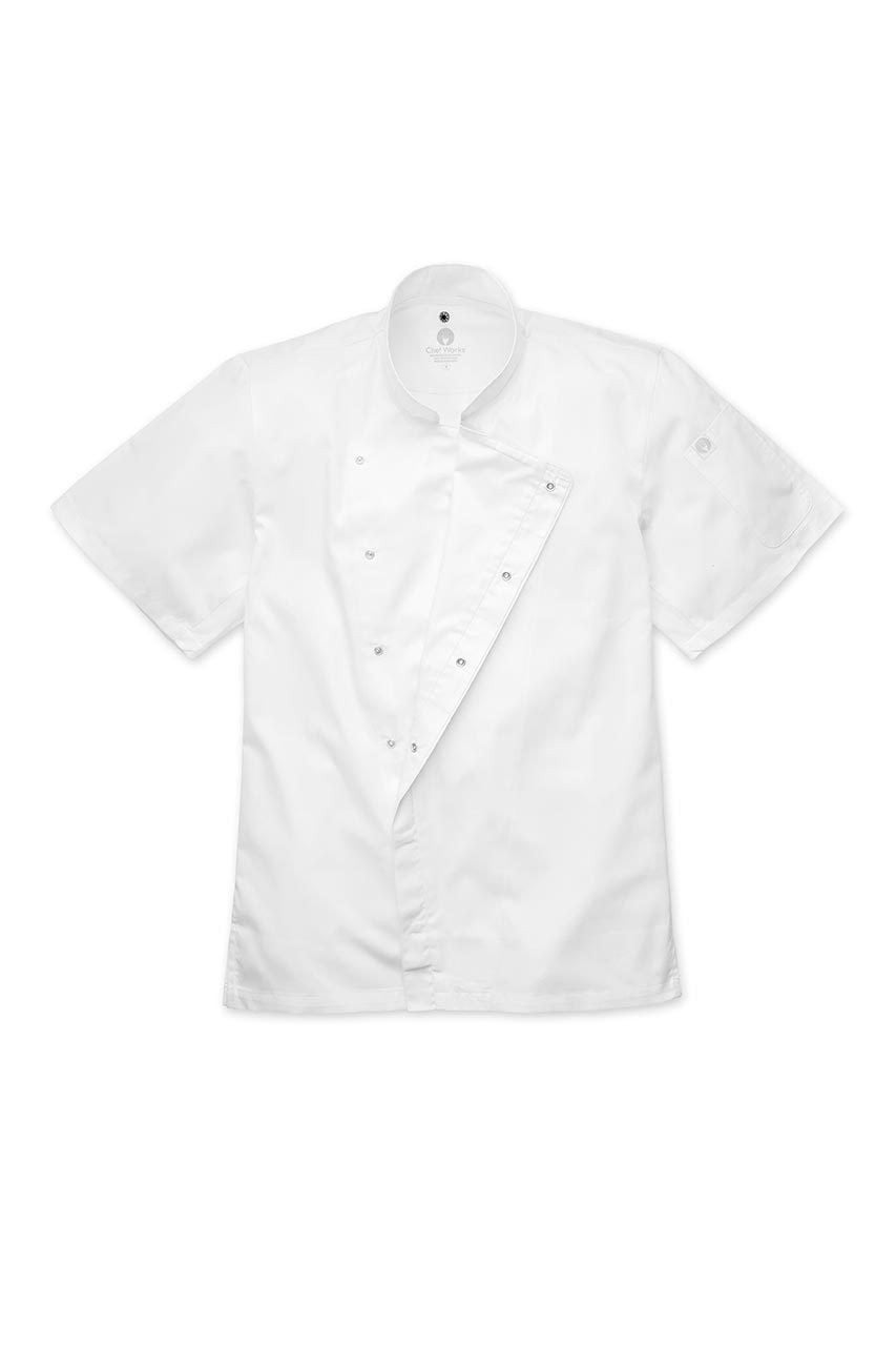 Press Stud White Chef Jacket